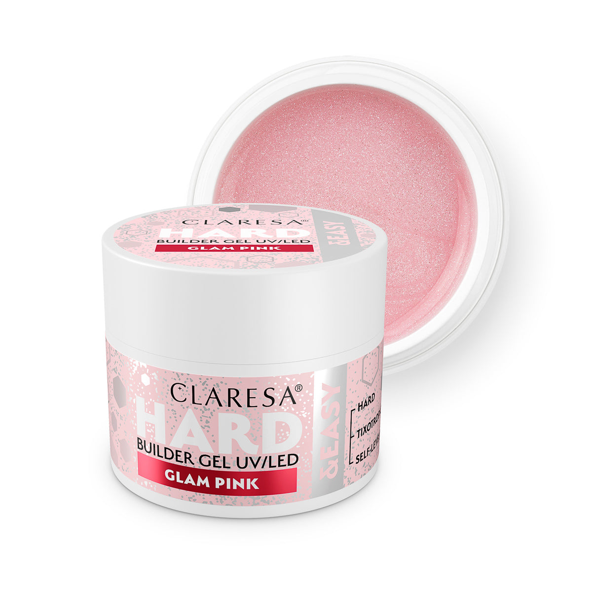 CLARESA HARD&EASY BUILDER GEL GLAM PINK 45g
