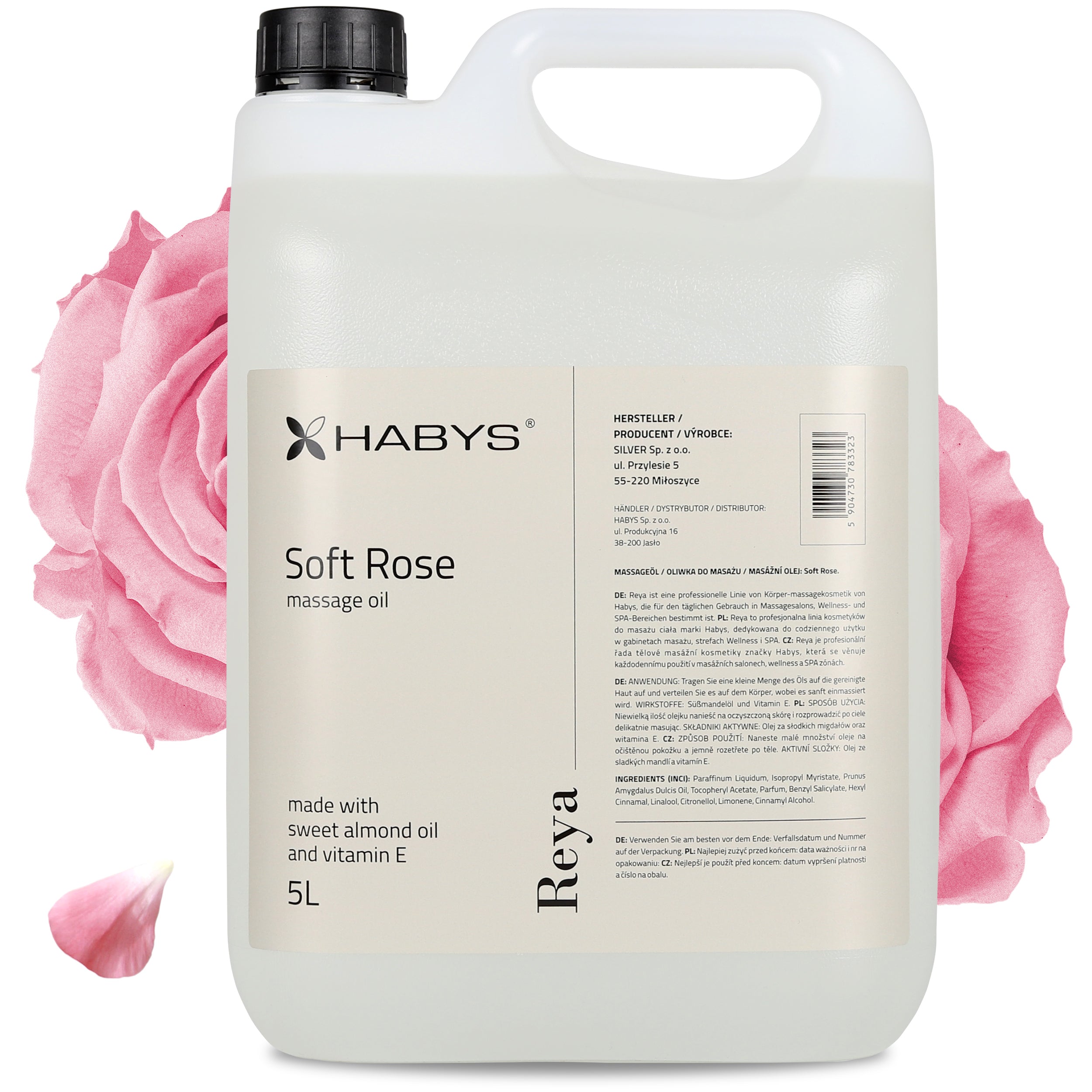 HABYS Soft Rose masszázsolaj 5000 ml