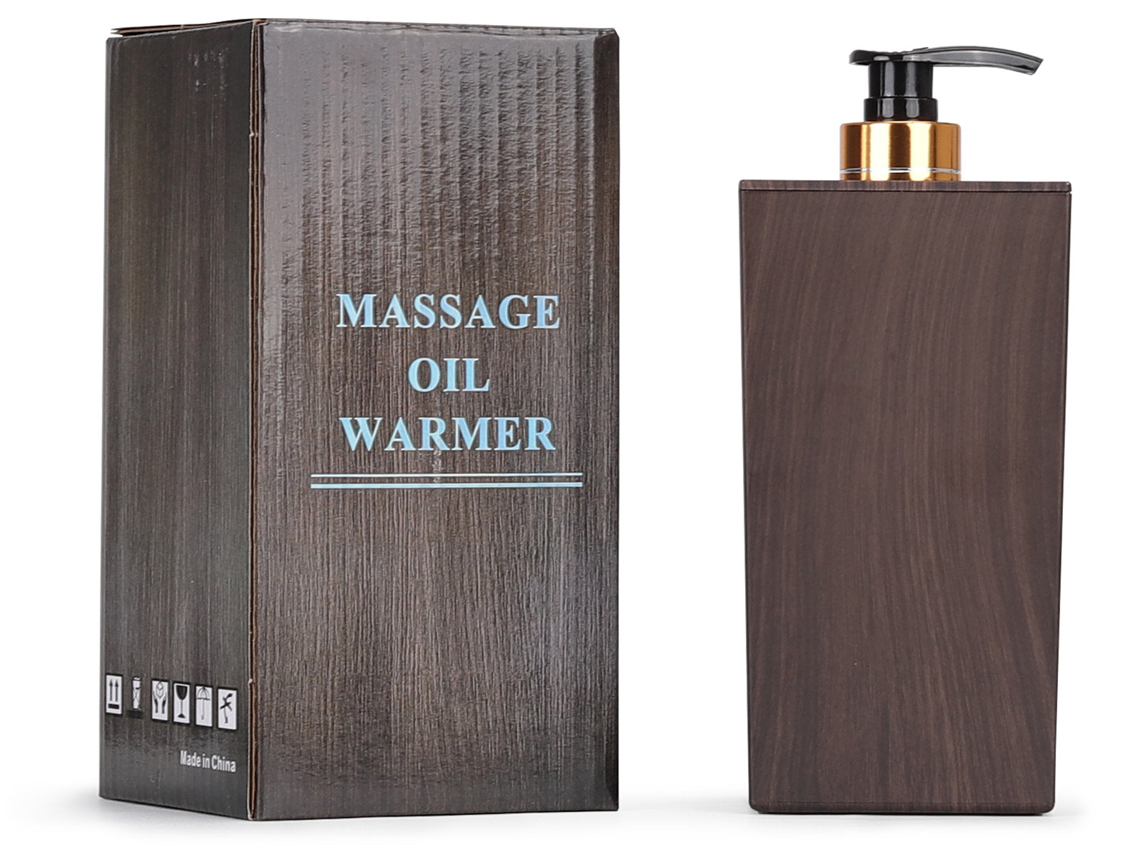 Sötétbarna olajmelegítő eltávolítható PE palackkal 300 ml