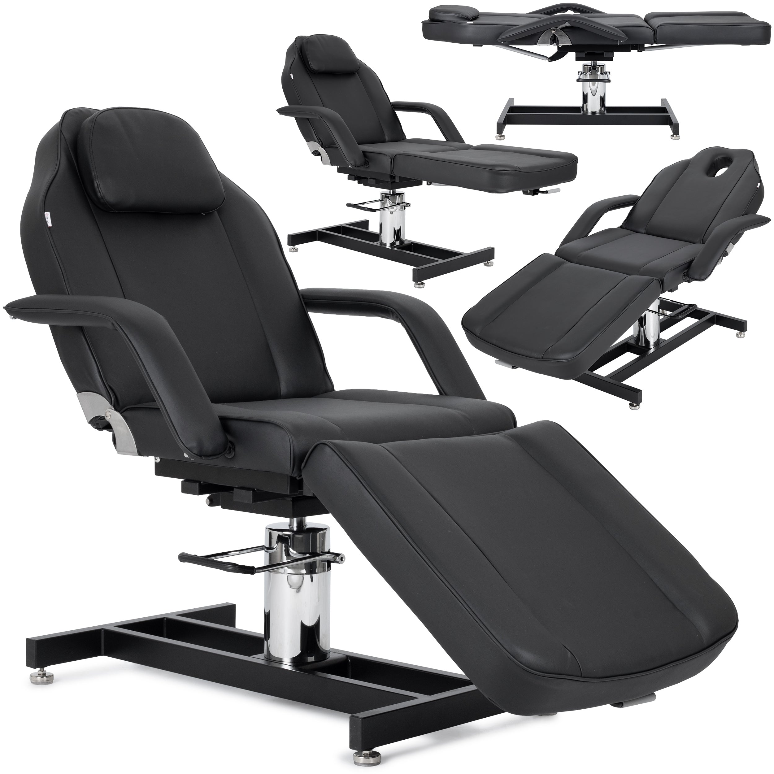 Theo Nero fekete pneumatikus és hidraulikus szépségszék