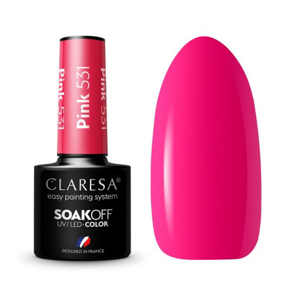 CLARESA PINK 531 hibrid körömlakk -5g