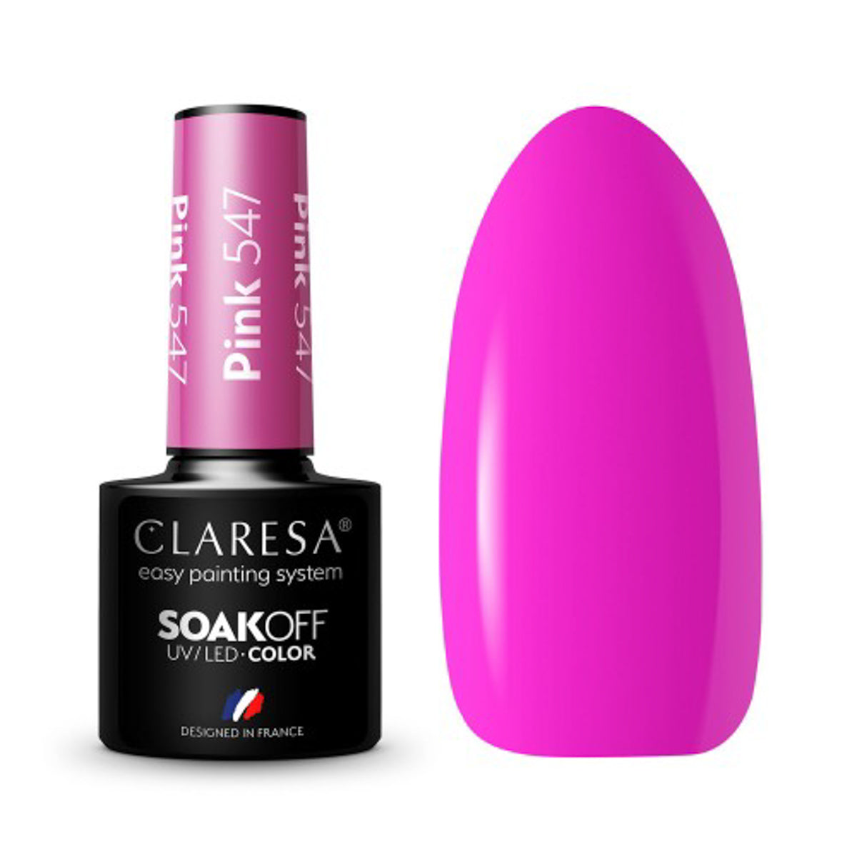 CLARESA PINK 547 hibrid körömlakk -5g