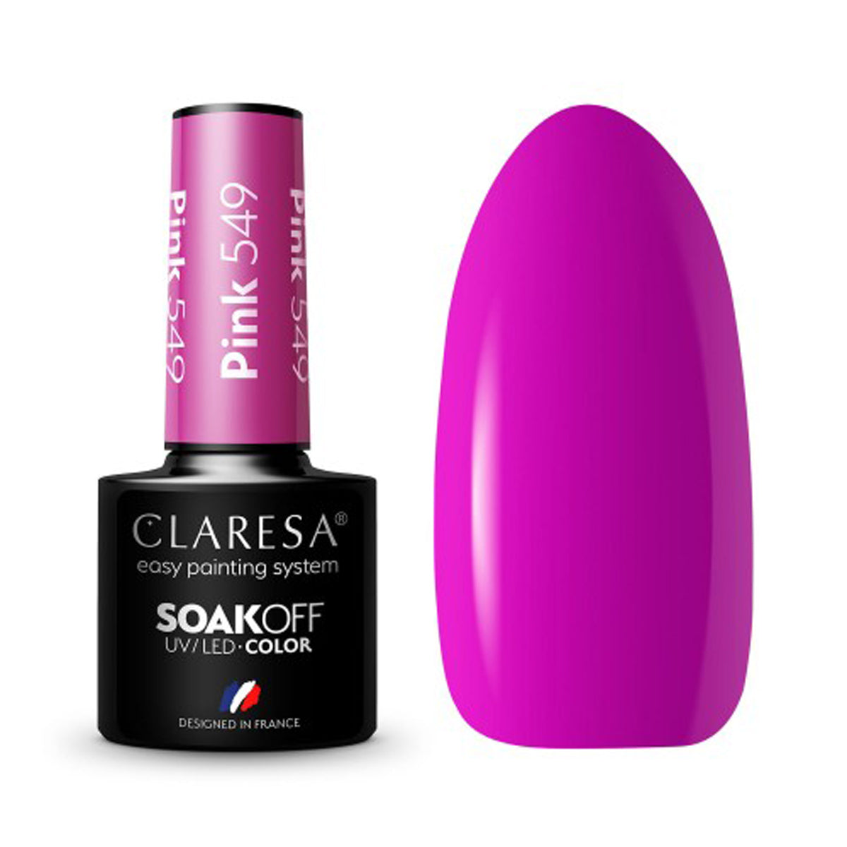 CLARESA PINK 549 hibrid körömlakk -5g