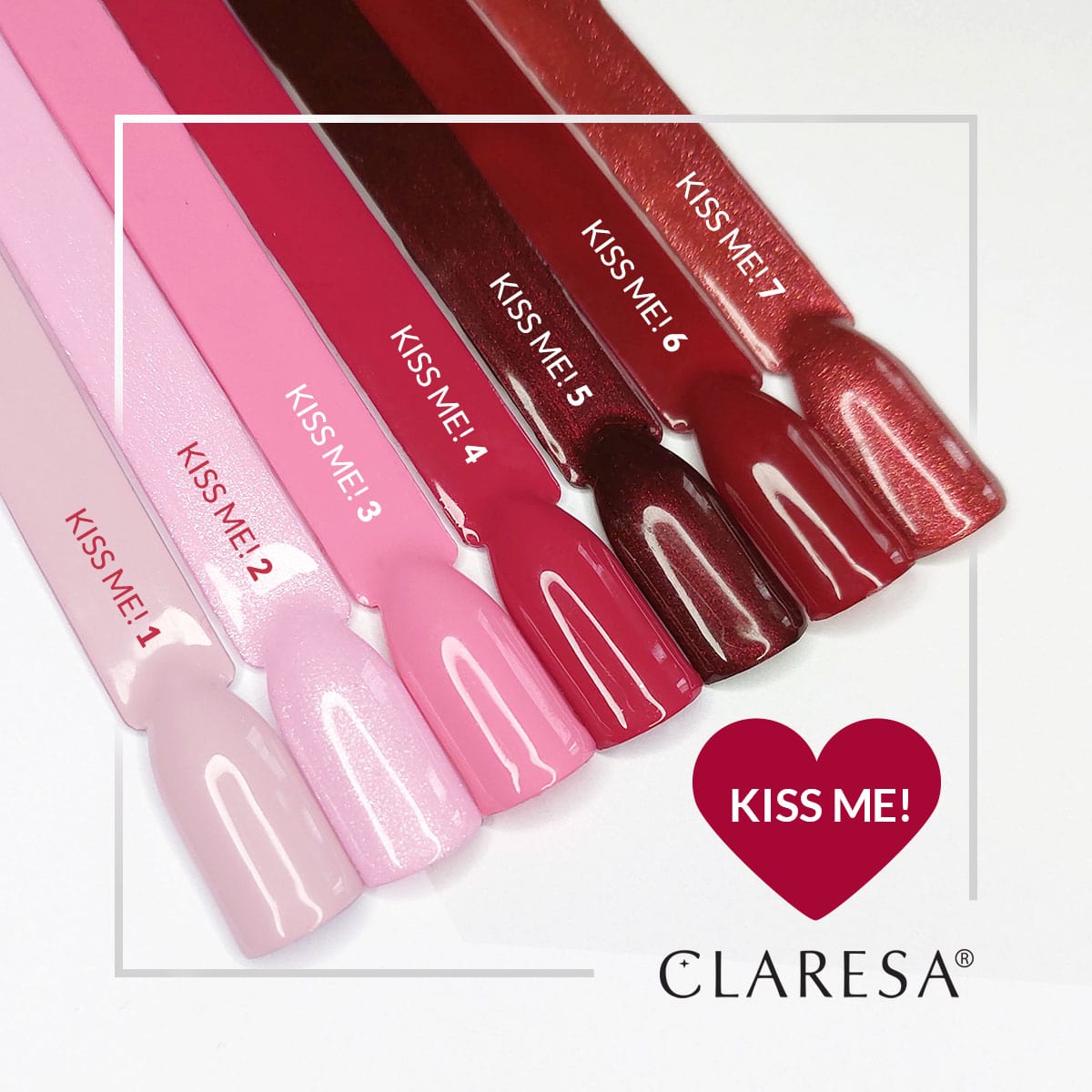 CLARESA Kiss me! hibrid körömlakk 4 -5 g