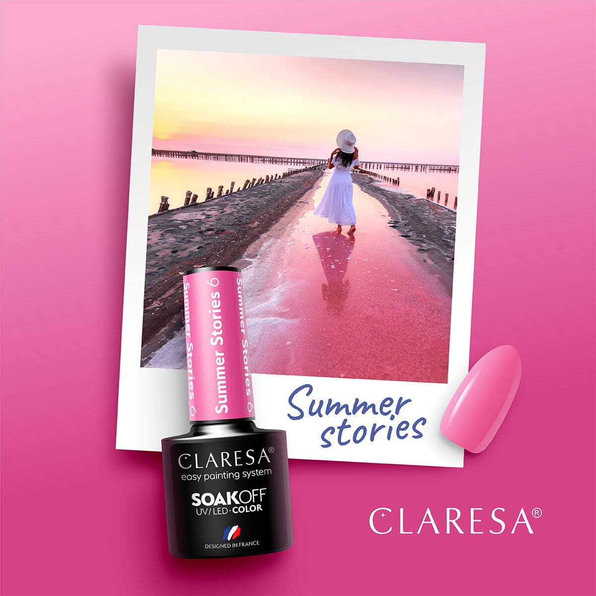 CLARESA SUMMER STORIES 6 hibrid körömlakk -5g