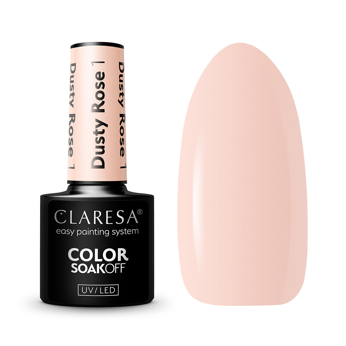 CLARESA DUSTY ROSE 1 hibrid körömlakk -5g