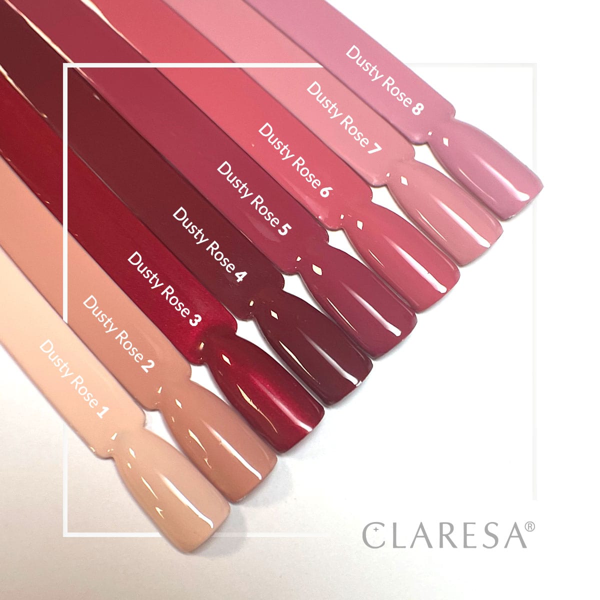 CLARESA DUSTY ROSE 1 hibrid körömlakk -5g