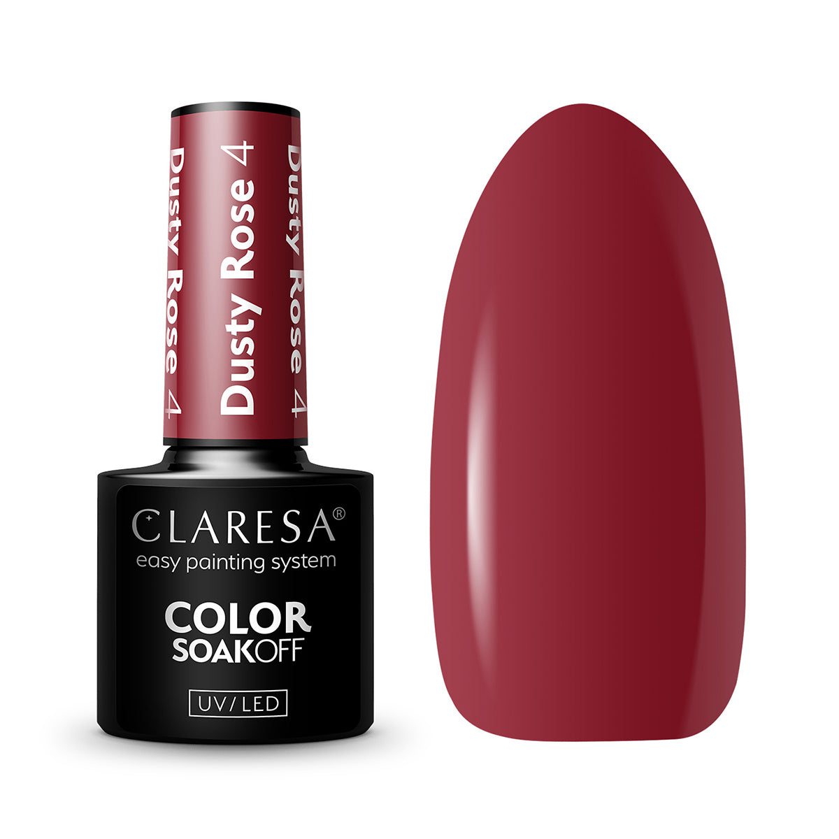 CLARESA DUSTY ROSE4 hibrid körömlakk -5g