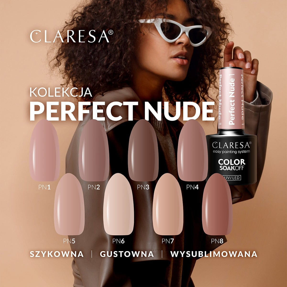CLARESA PERFECT NUDE 5 hibrid körömlakk -5g